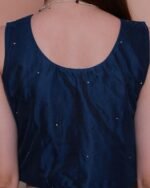 Women Lycra Saree with Blouse Piece - Image 2