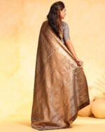 Women Zari Woven Saree with Tassels - Image 4