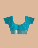 Women Zari Woven Saree with Embroidered Border - Image 4