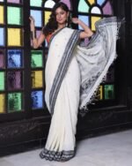 Women Saree with Woven Motifs