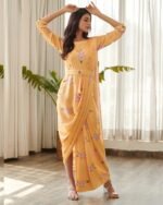 Women Saree Dress Pre-stitched Saree - Image 3