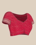 Women Art Silk Saree with Contrast Border - Image 4