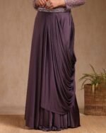 Women Ready To Wear Saree With Cutdana Pre-stitched Saree - Image 2